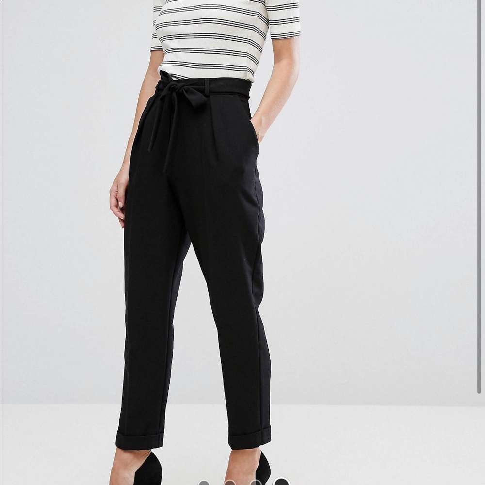 ASOS Petite Peg Pants with Tie